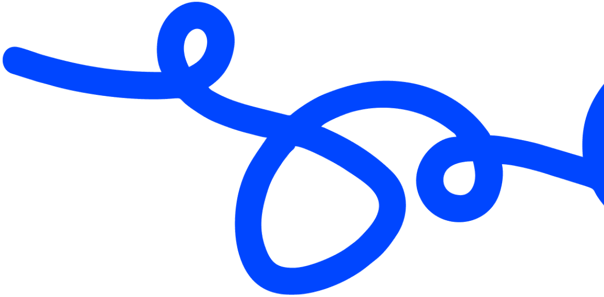 Illustração Emaranhado Azul